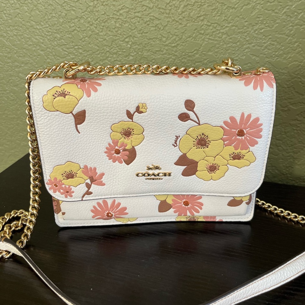 Coach Klare Floral Chain Crossbody